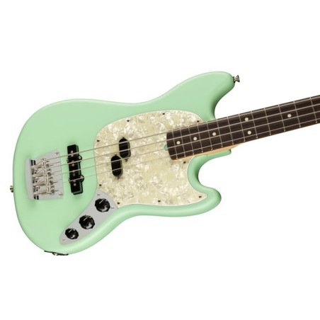 AMERICAN PERFORMER MUSTANG BASS RW SATIN SURF GREEN fender