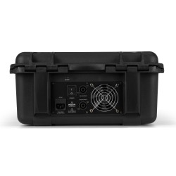 Ensemble mobile table de mixage 6 canaux amplifiée 2 x 600W, 2 x micro