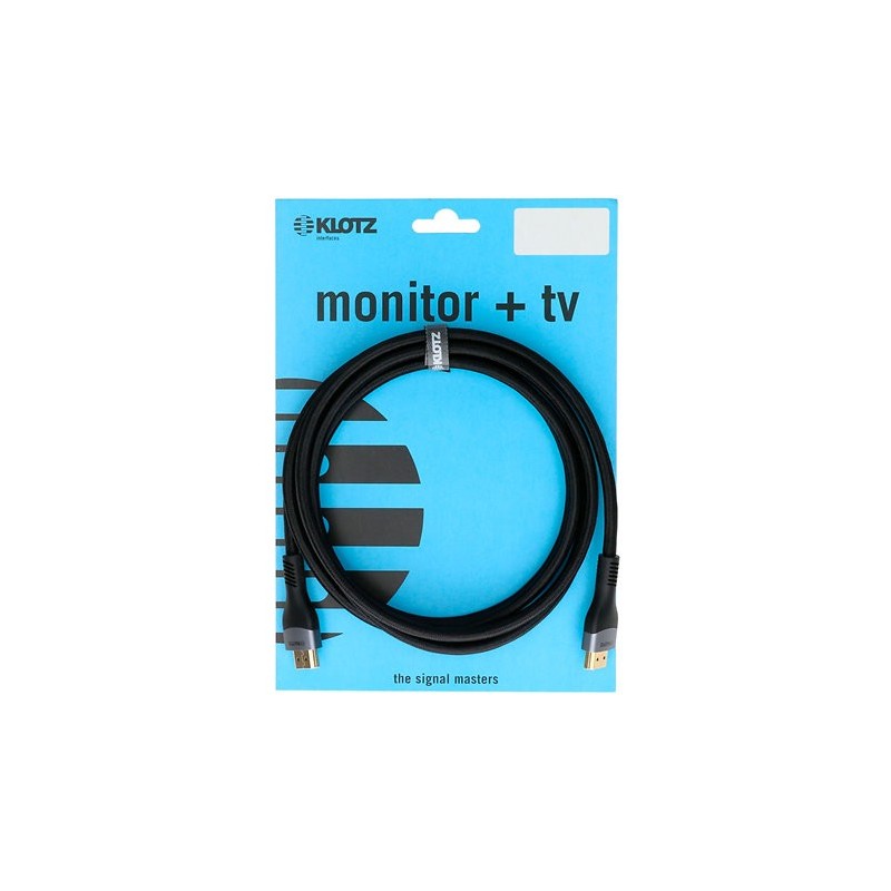 Câble HDMI high speed plat avec Ethernet, 5 m KLOTZ
