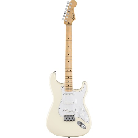 STANDARD STRATOCASTER MN OLYMPIC WHITE FENDER SLJMUSIC.COM