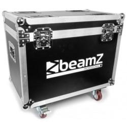 MHL1915 2 lyres LED zoom dans un flightcase BeamZ Professiona