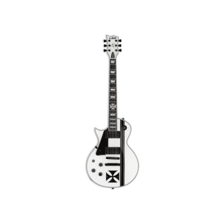 LTD Guitars Signature James Hetfield Ironcross Snow White LH