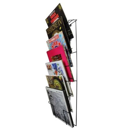 SUPPORT MURAL 60 VINYLES NOIR - VWM 60 BL GLORIUS DJ