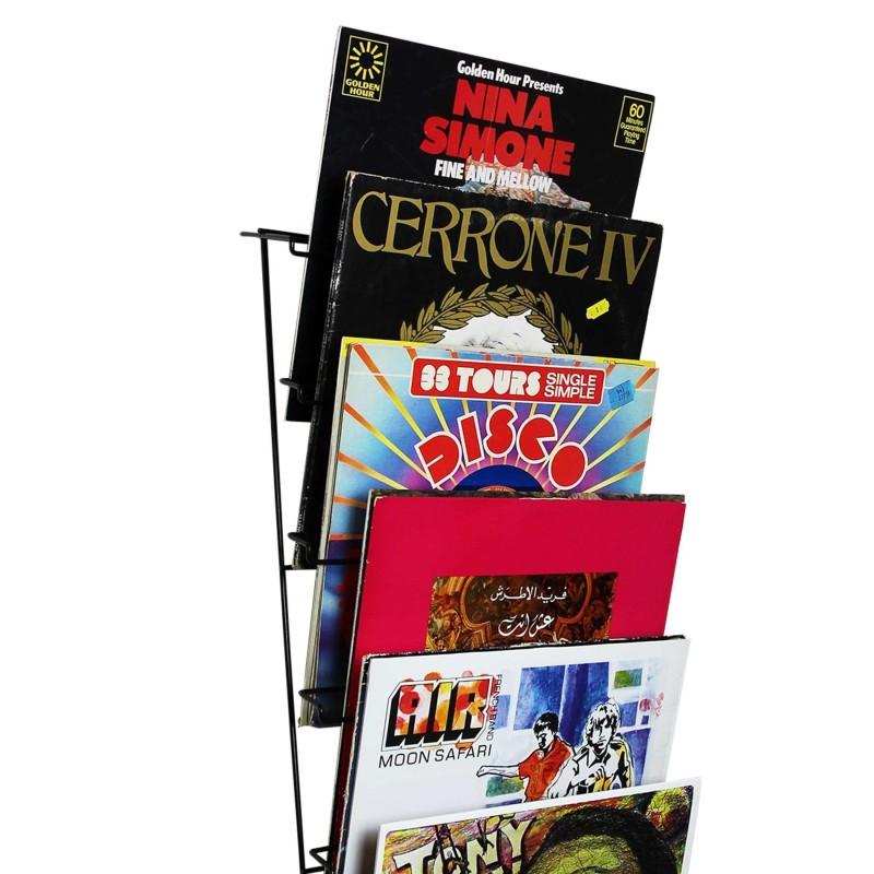 SUPPORT MURAL 60 VINYLES NOIR - VWM 60 BL GLORIUS DJ