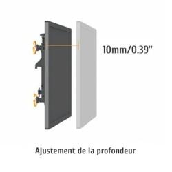 Support sur roulettes pour 2 écrans TV 40´´-65´´ Hauteur 175cm