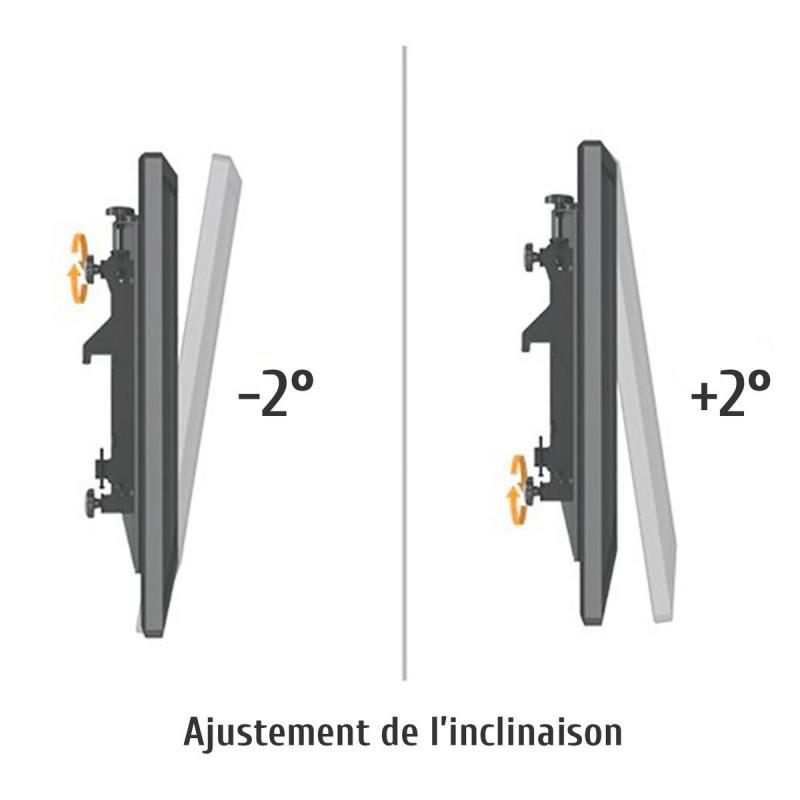 Support sur roulettes pour 2 écrans TV 40´´-65´´ Hauteur 175cm