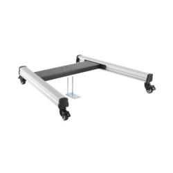 Support sur roulettes pour 2 écrans TV 43" - 49" Hauteur 240cm