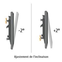 Support sur roulettes pour 2 écrans TV 43" - 49" Hauteur 240cm