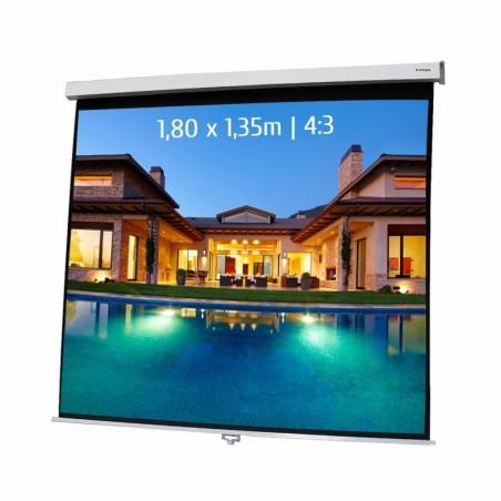 Ecran de projection manuel 1,80x1,35m 4:3