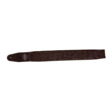 S&P Strap Brown Paisley Padded Suede GS-125BRW Marron Simon & Patrick