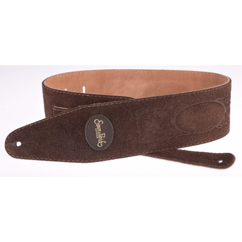 S&P Strap Brown Western Suede GS-121BRW Marron Simon & Patrick