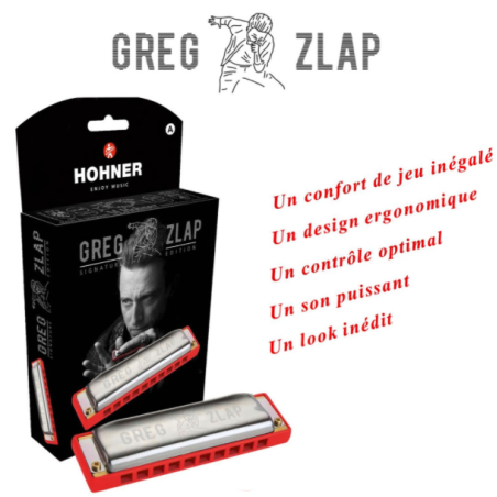 HARMONICA GREG ZLAP SIGNATURE HOHNER SLJMUSIC.COM