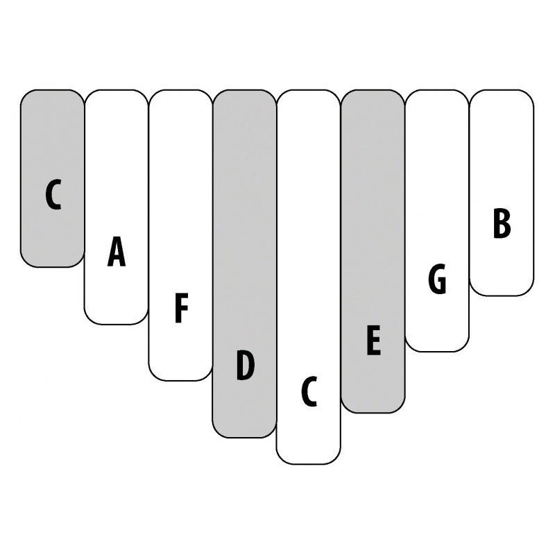 KALIMBA 8 NOTES SUR TABLE + PICKUP AMI HUGH TRACEY