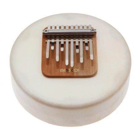 M10-1 - MOON KALIMBA - PEAU NATURELLE - 10 LAMES MAGADI