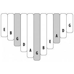 KALIMBA JUNIOR CELESTE PENTATONIC 11 NOTES SUR TABLE AMI HUGH TRACEY