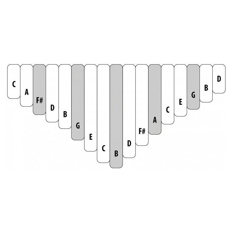 KALIMBA TREBLE 17 NOTES SUR BOÎTE AMI HUGH TRACEY