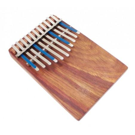 KALIMBA JUNIOR CELESTE DIATONIC 11 NOTES SUR TABLE + PICKUP AMI HUGH TRACEY