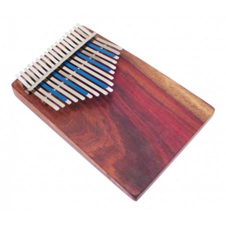 KALIMBA TREBLE CELESTE 17 NOTES SUR TABLE + PICKUP AMI HUGH TRACEY