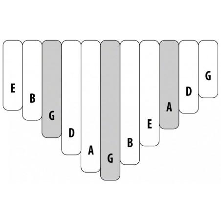 KALIMBA ALTO PENTATONIC 11 NOTES SUR BOÎTE AMI HUGH TRACEY