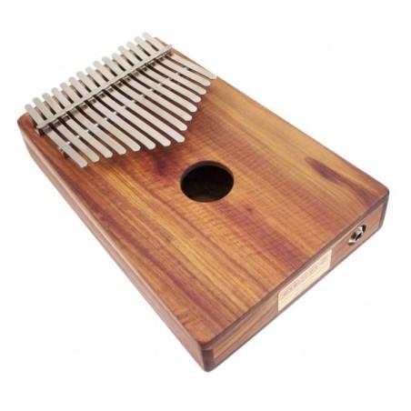 KALIMBA ALTO CHROMATIC 26 NOTES SUR BOÎTE + PICKUP AMI HUGH TRACEY