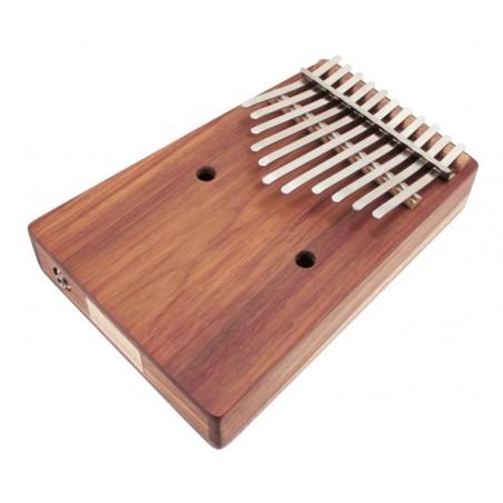 KALIMBA ALTO CHROMATIC 26 NOTES SUR BOÎTE + PICKUP AMI HUGH TRACEY