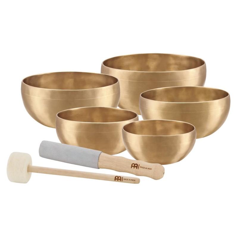 SET 5 SINGING BOWLS UNIVER SONIC ENERGY MEINL