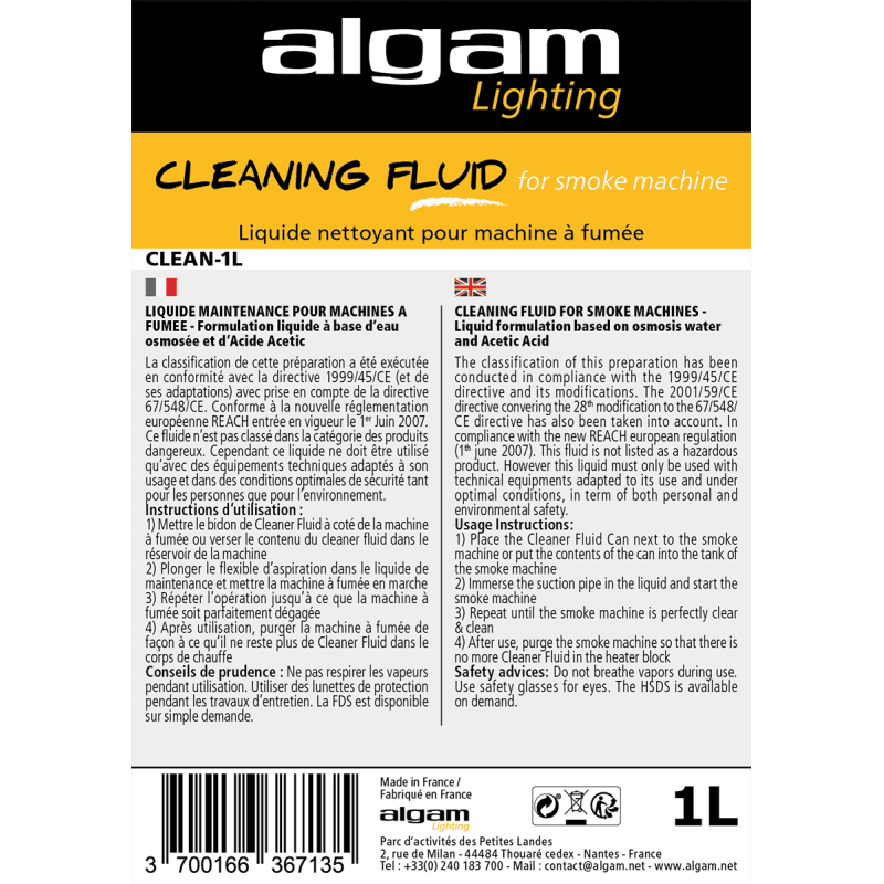 CLEAN-1L ALGAM LIGHTING SLJMUSIC.COM