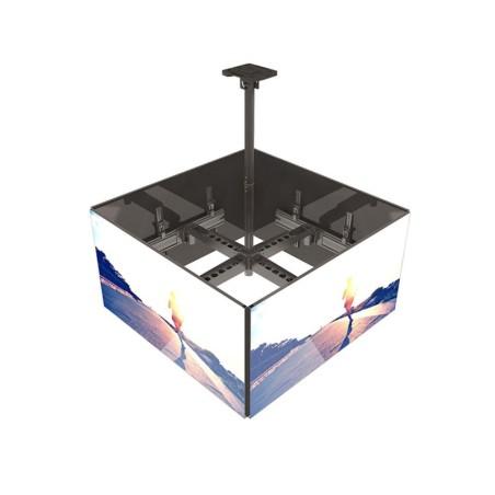 Support plafond pour 4 écrans TV 32´´-65´´ Hauteur réglable 86-325cm