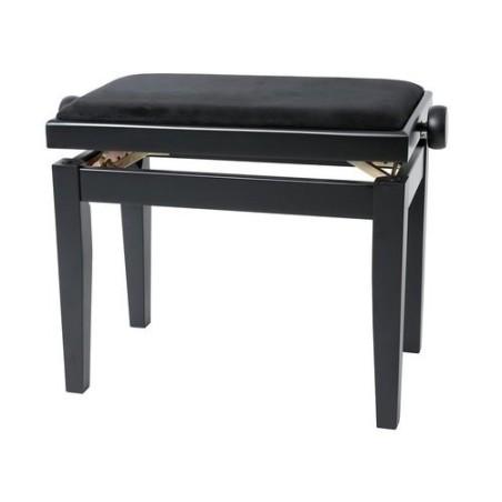 BANQUETTE PIANO DELUXE NOIR MAT GEWA SLJMUSIC.COM