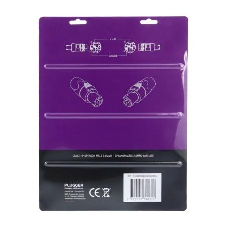 CÂBLE HP 2 X 2.5MM² SPEAKON MÂLE SPEAKON MÂLE 6M ELITE PLUGGER