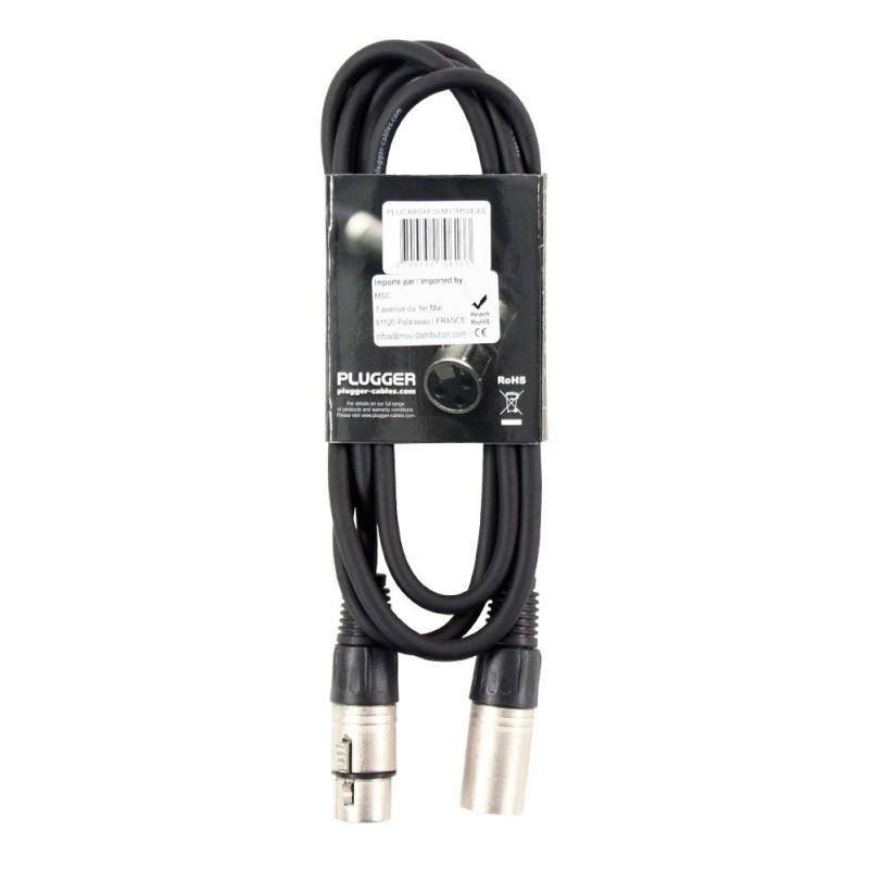 CÂBLE XLR FEMELLE 3B - XLR MÂLE 3B 3M EASY PLUGGER