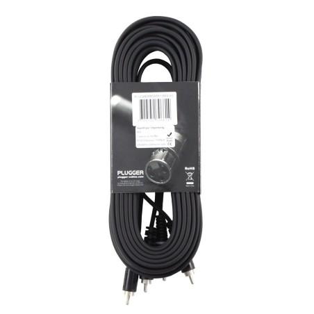 CÂBLE BRETELLE RCA MÂLE - RCA MÂLE 0.60M EASY PLUGGER