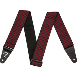 HOUNDSTOOTH JACQUARD STRAP RED FENDER SLJMUSIC.COM