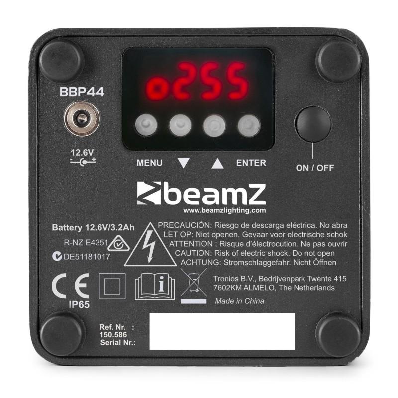 PROJECTEUR MINI, 4 X 4 W, 4-EN-1 RGBW IP65 SUR BATTERIE - BBP44 Beamz