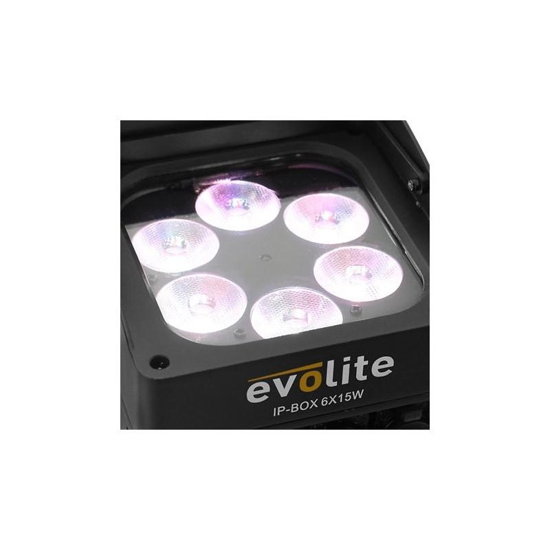 IP-BOX 6X15W EVOLITE SLJMUSIC.COM