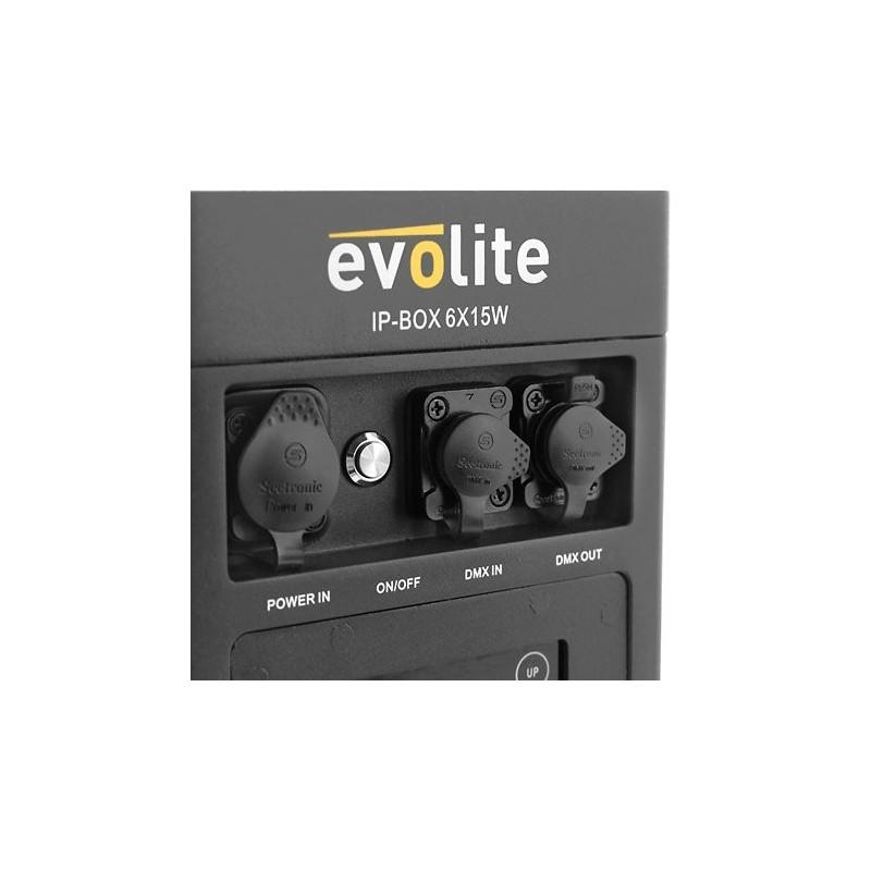 IP-BOX 6X15W EVOLITE SLJMUSIC.COM