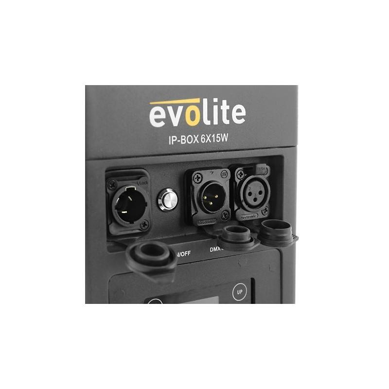 IP-BOX 6X15W EVOLITE SLJMUSIC.COM