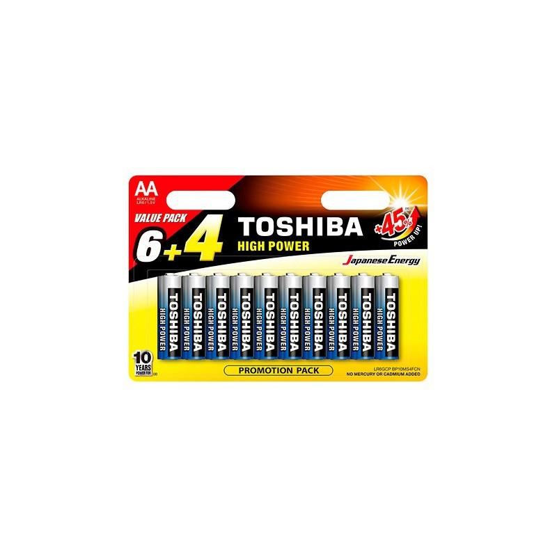 Piles LR6 - Pack de 10 TOSHIBA
