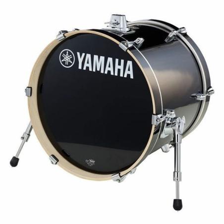 18"x15" STAGE CUSTOM RAVEN BLACK YAMAHA sljmusic.com