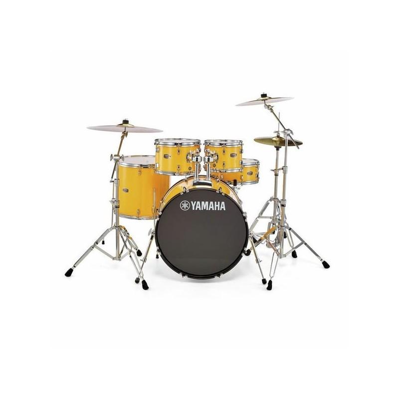 RYDEEN FUSION 20" + HARDWARE + CYMBALES MELLOW YELLOW YAMAHA sljmusic.com