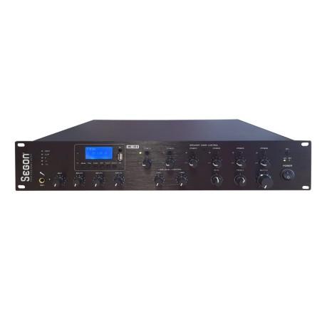 AMPLI 240W PRÉAMPLIFICATEURS 6 ZONES AVEC SOURCES AUDIO TUNER