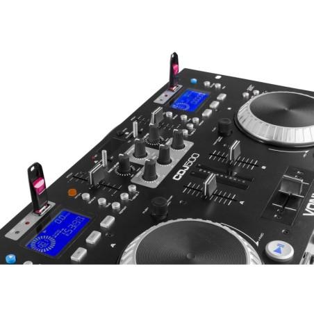 CDJ500 LECTEUR CD, DOUBLE À PLAT CD/MP3/USB/BT AMPLIFIÉ AVEC MIXEUR