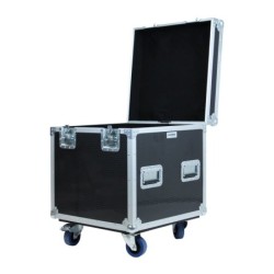 Flight case type malle 60 x 60 x 60 cm + rangement intérieur