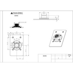 SPEAKER MOUNTING PLATE FOR PIPE APPLICATIONS TRIAD-ORBIT