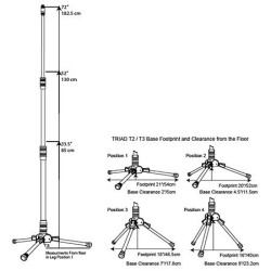 T3 TALL TRIPOD STAND TRIAD-ORBIT