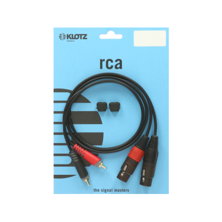 CABLE PRO 2RCA/2XLR-F NOIR 2M KLOTZ