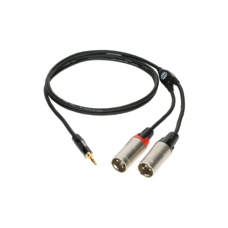 CABLE Y MINI JACK/2XLR-M NOIR 3M KLOTZ