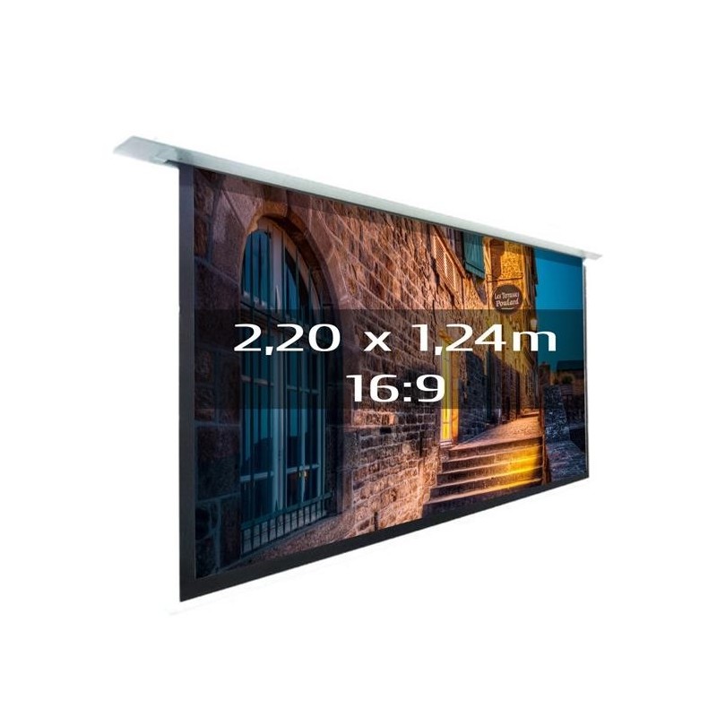 Ecran de projection électrique encastrable 2