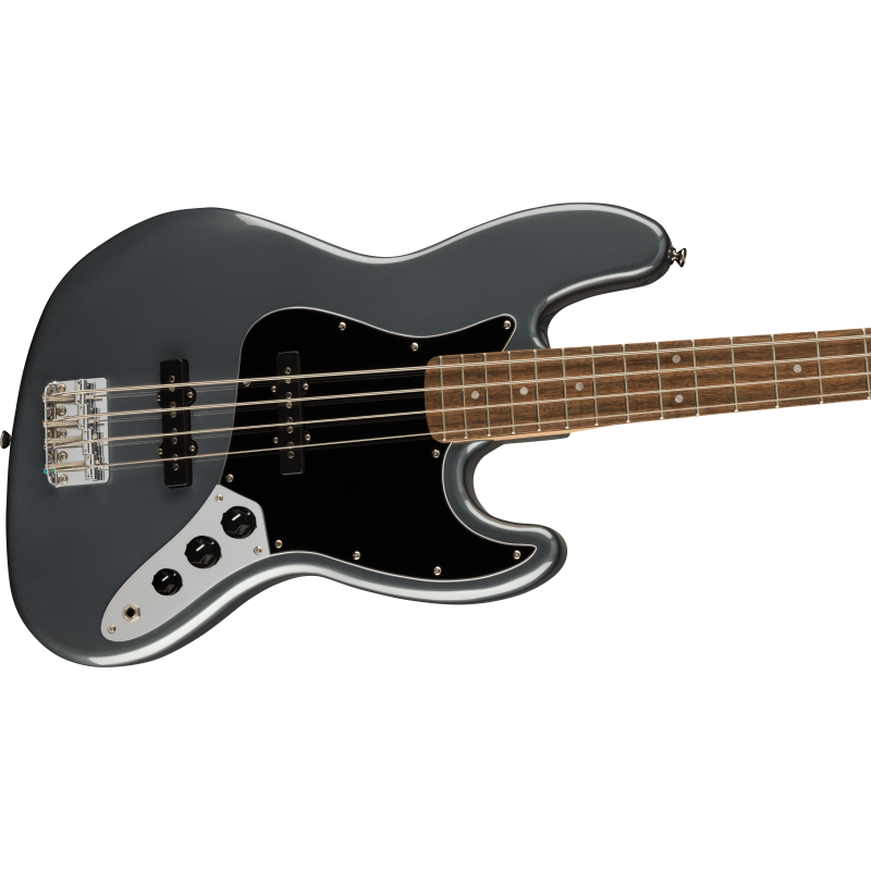 Affinity Series Jazz Bass LRL Charcoal Frost Metallic Squier