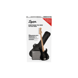 Affinity Series Precision Bass PJ Pack MN Black Gig Bag Rumble 15 Squier